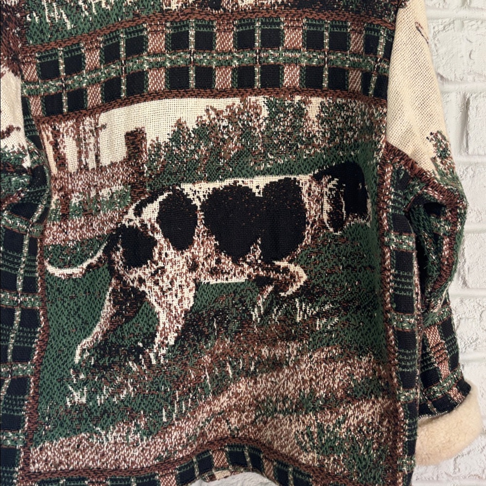 Vintage Hunting Dogs Tapestry Jacket - Picture 12 of 15